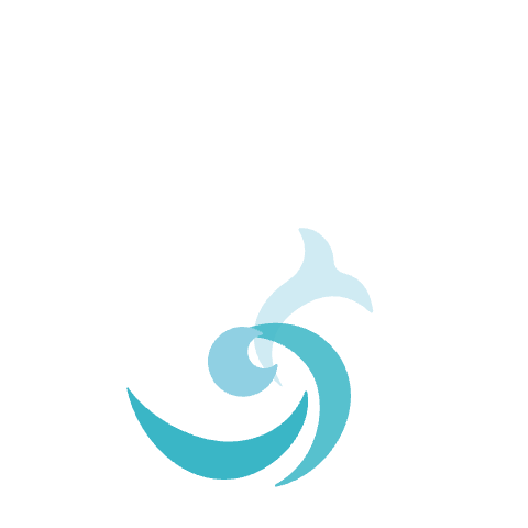 The Plastic Bank hand logo drawing itself in white