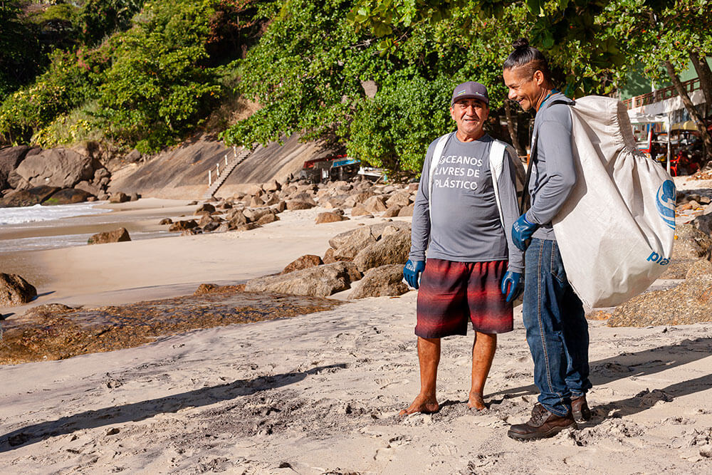 Plastic Bank collection community members in Brazil