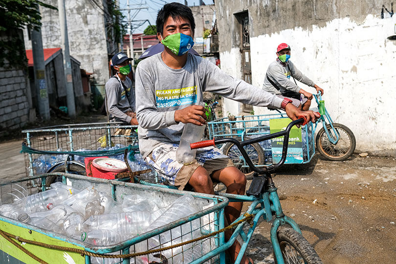 Plastic Bank collection community members in Manila, Philippines